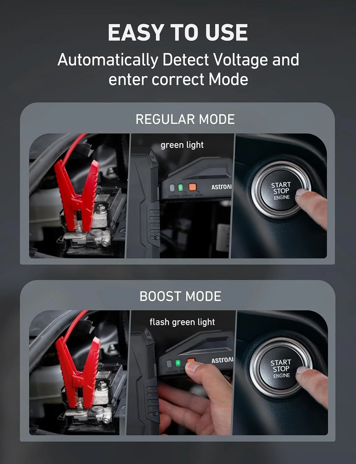 Car Jump Starter, 1500A Battery Jump Starter, Portable Car Charger, 12V Auto Jump Box - Inhomebuy