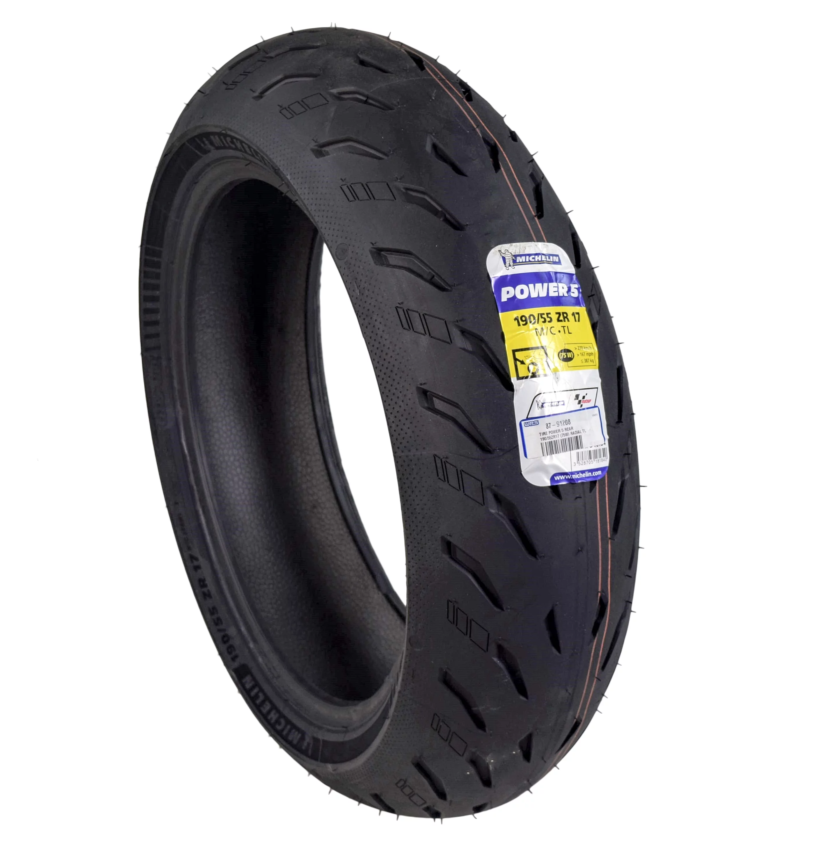 Michelin Pilot Power 5 190/55ZR17 Rear Radial Motorcycle Sport Bike Tire 75W - Inhomebuy