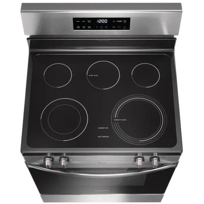 FRIGIDAIRE 30 IN 5.3 CU FT. ELECTRIC FREESTANDING RANGE WITH EVENTEMP COOKTOP - FCRE306CAS - Inhomebuy