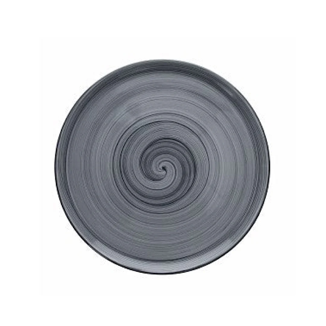 Round Pizza Plate 33cm Cinzia Giotto Gris - Inhomebuy