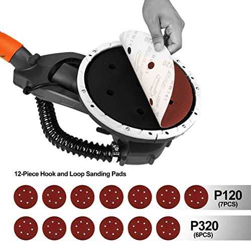 Drywall Sander Electric Drywall Sander with Vacuum Automatic Dust Removal - Inhomebuy