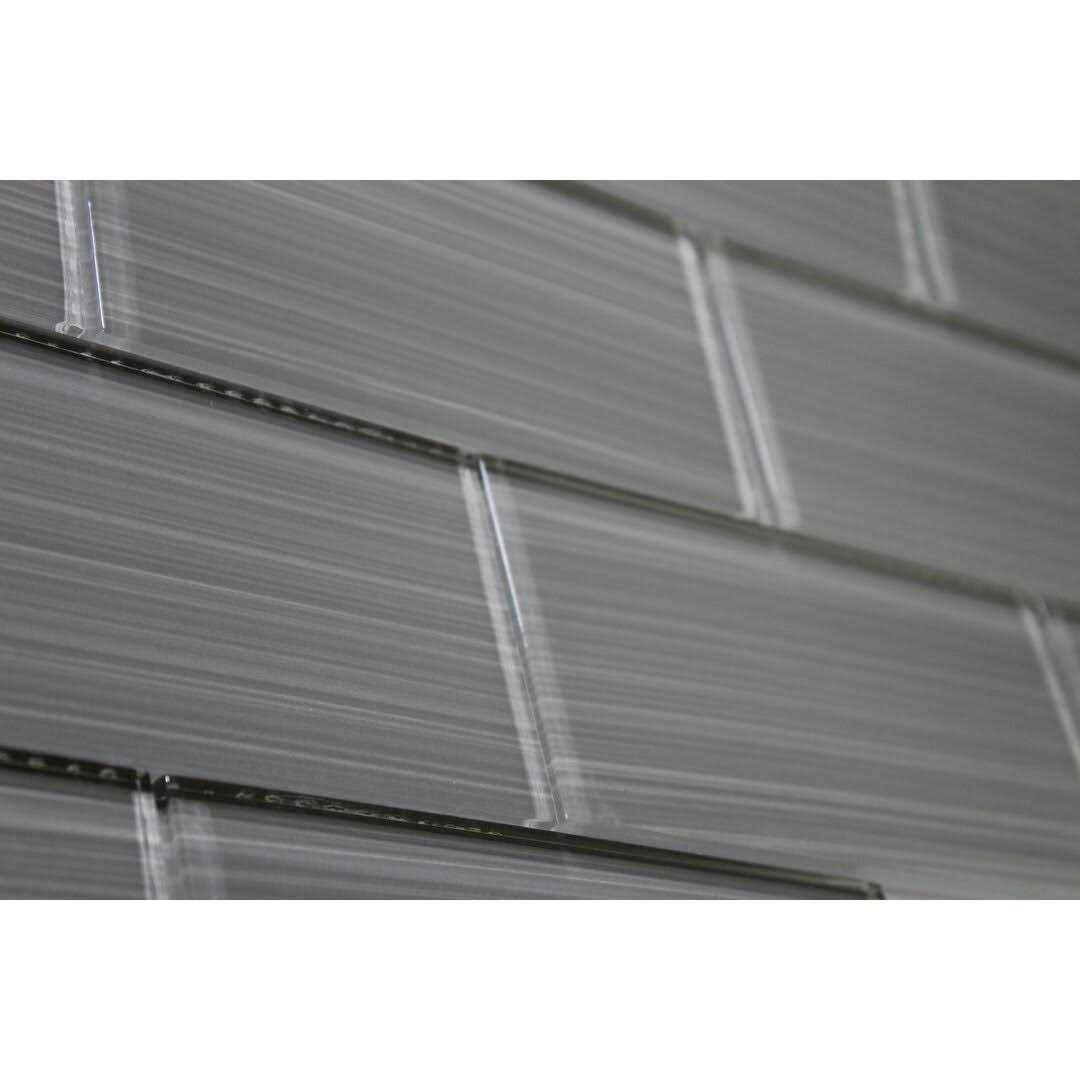 WS Tiles Hand Painted 3 in. x 6 in. Glass Subway 12 in. x 12 in. Mesh-Backed Wall Tile WST - Inhomebuy