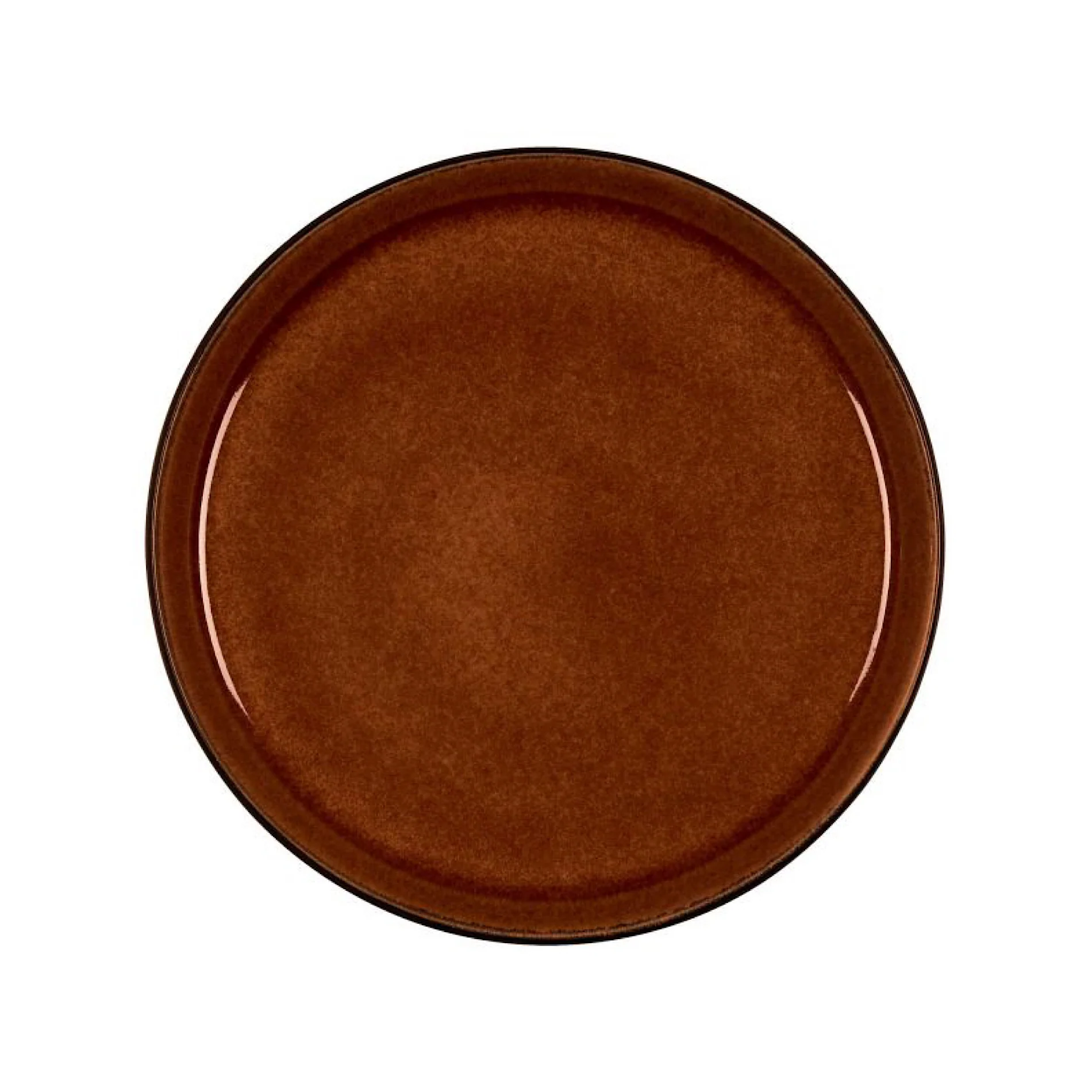 Stoneware Gastro Plate 27cm Black Amber - Inhomebuy