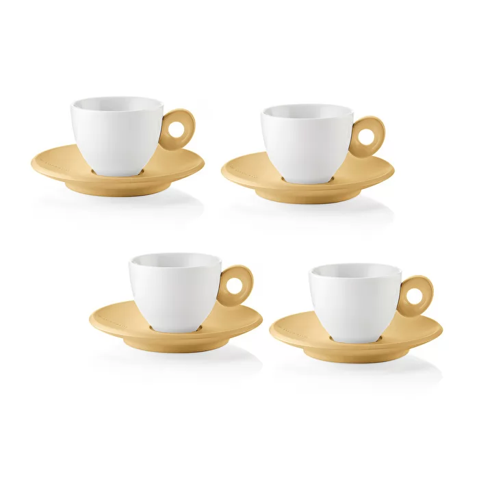 Everyday Set Of 4 Espresso Cups Yellow - Inhomebuy