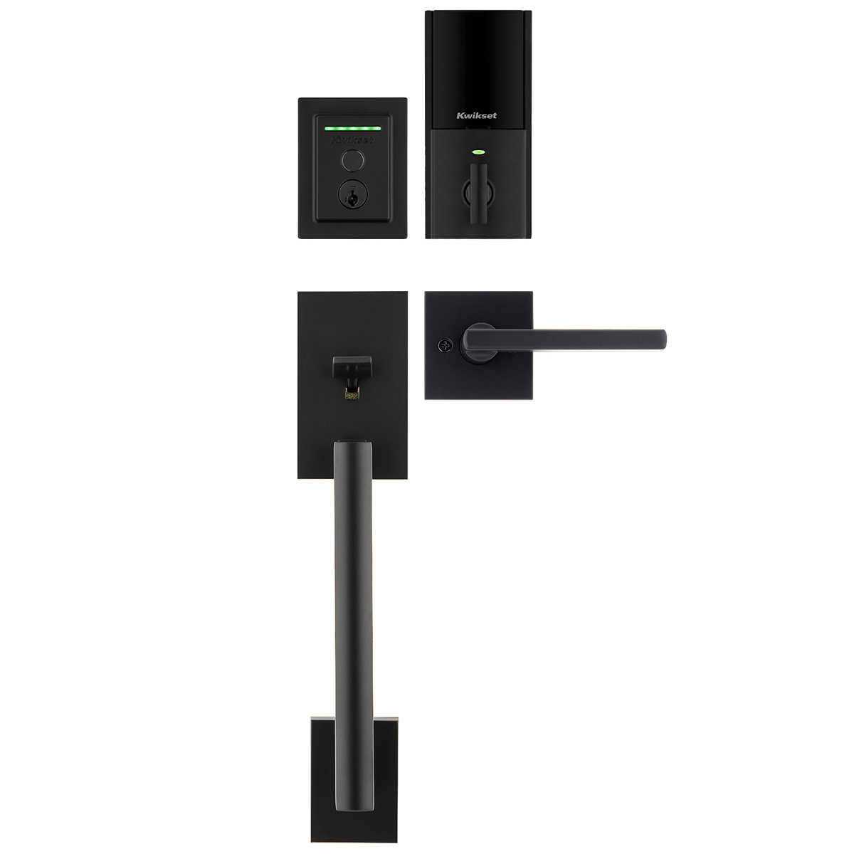 Kwikset Halo Satin Nickel Single-Cylinder Electronic Smart Lock Deadbolt Featuring SmartKey Security Touchscreen and Wi-Fi - Inhomebuy