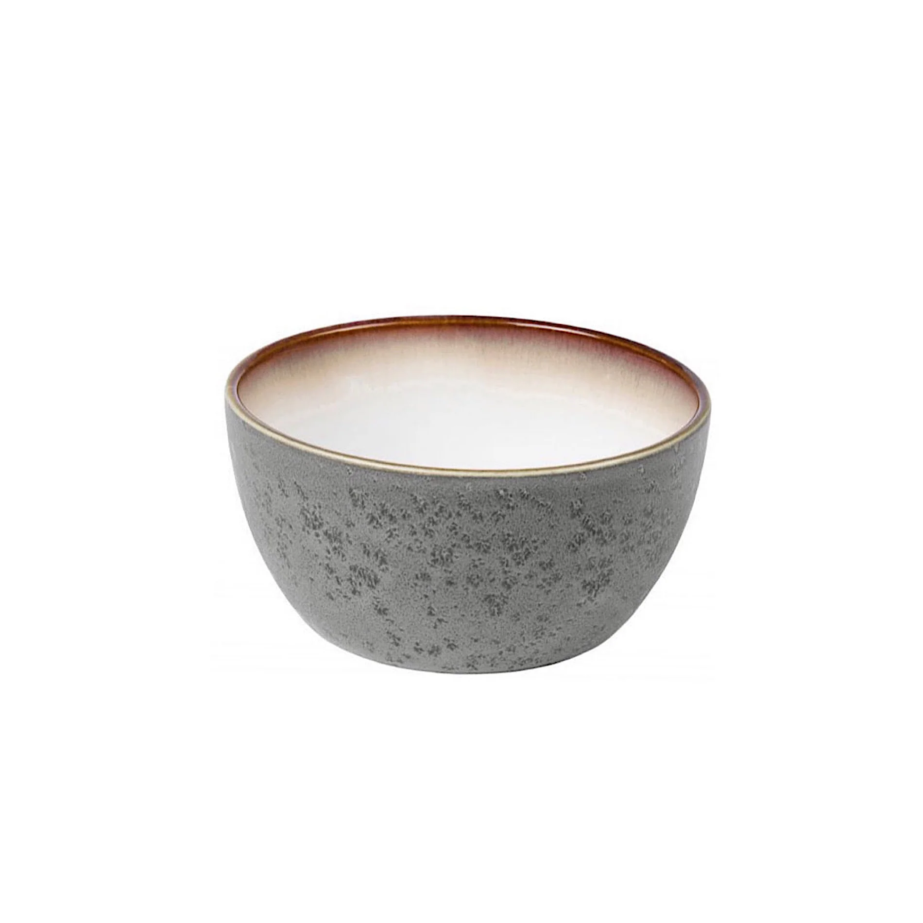 Stoneware Bowl  14cm Grey, Cream - Inhomebuy