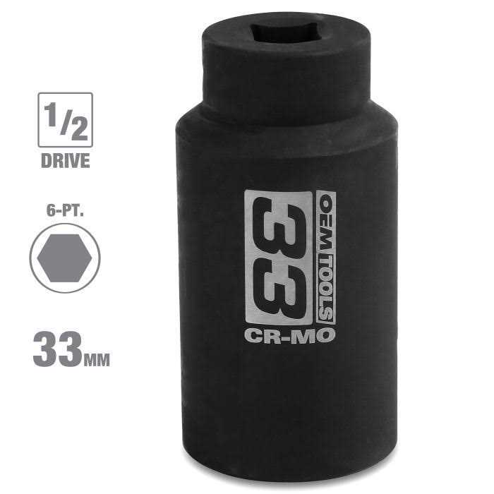 OEMTOOLS 0.50 in Drive 6-Pt 32mm Axle Nut Socket 25204 - Inhomebuy