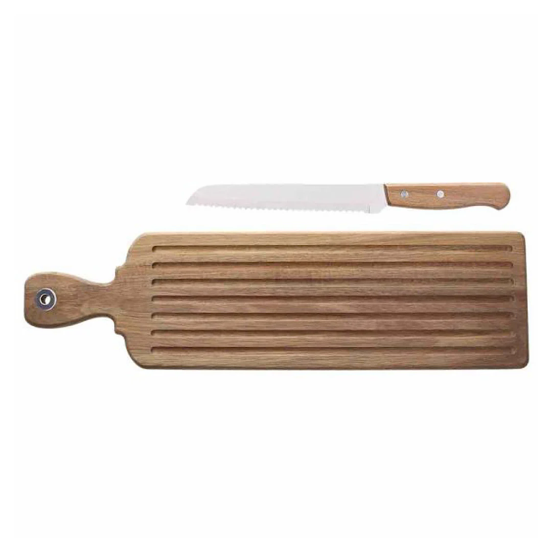 Starbamboo Cutter Board 52x14 cm with knife - Inhomebuy