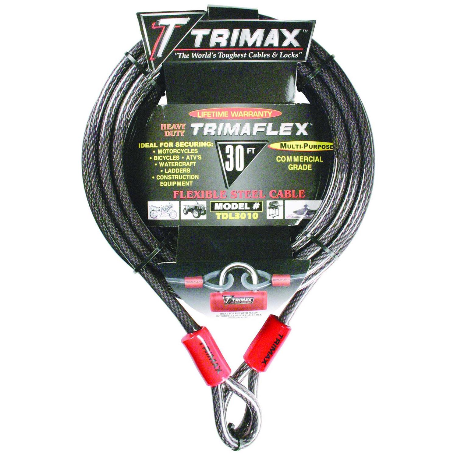 Trimax Spare Tire Cable Lock ST30 - Inhomebuy