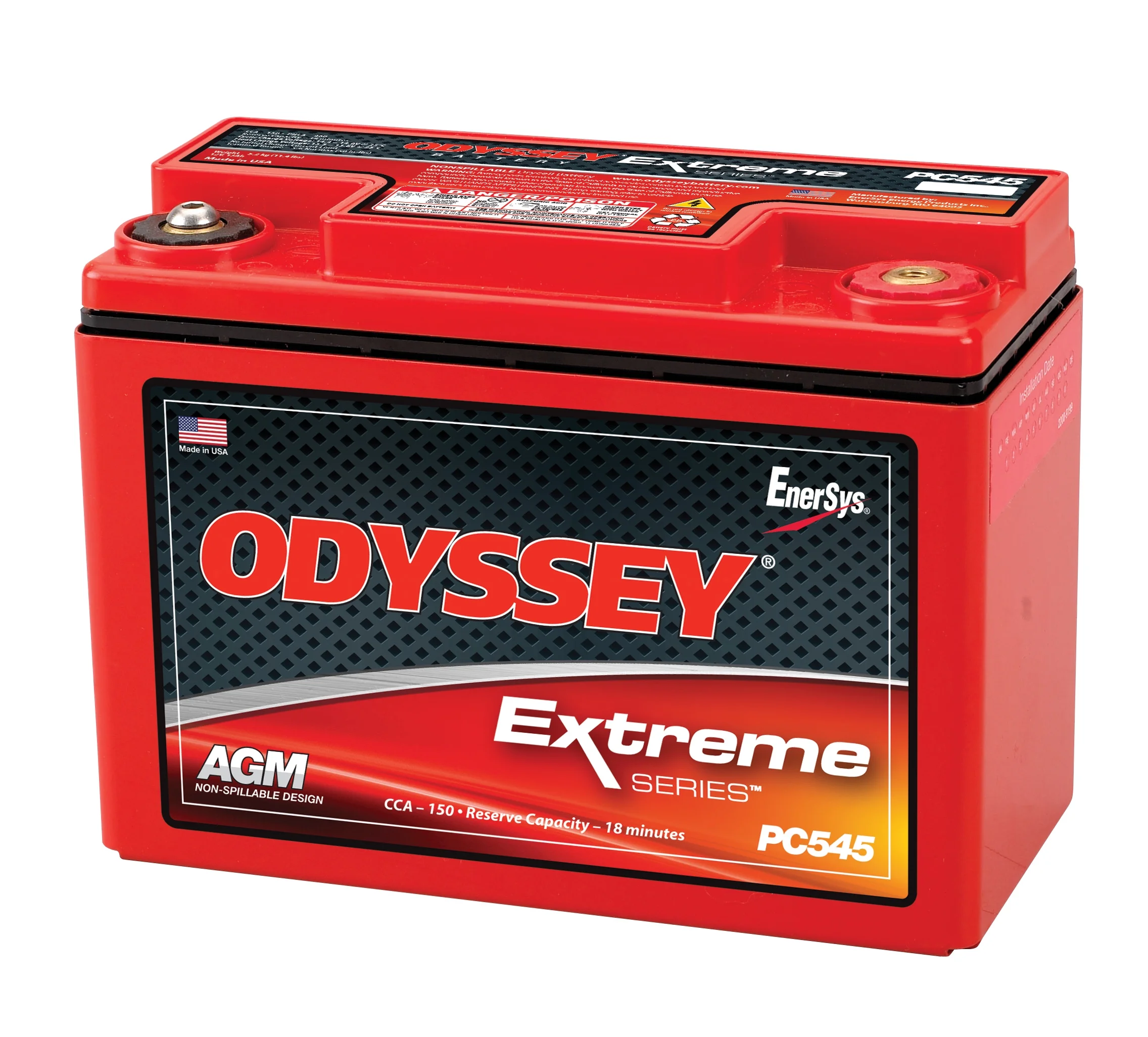 Odyssey Extreme PC545 Powersports Battery - Inhomebuy