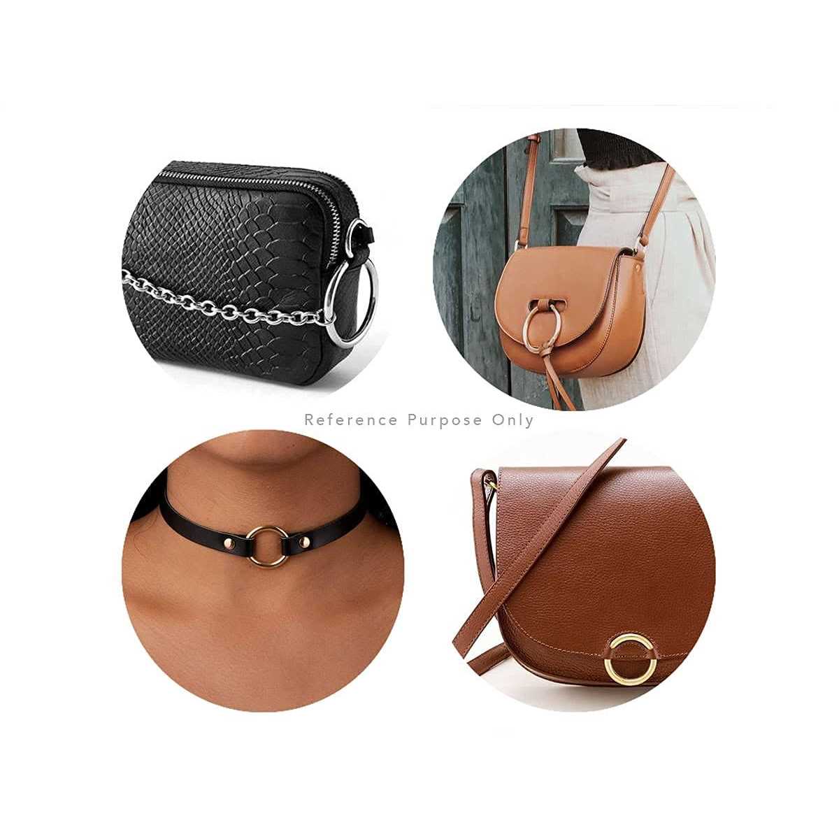 Craftmemore 4pcs O Ring Strong Metal Welded O-Ring Circle Loop Buckle for Purse Bag Collar Leather Craft Scog - Inhomebuy