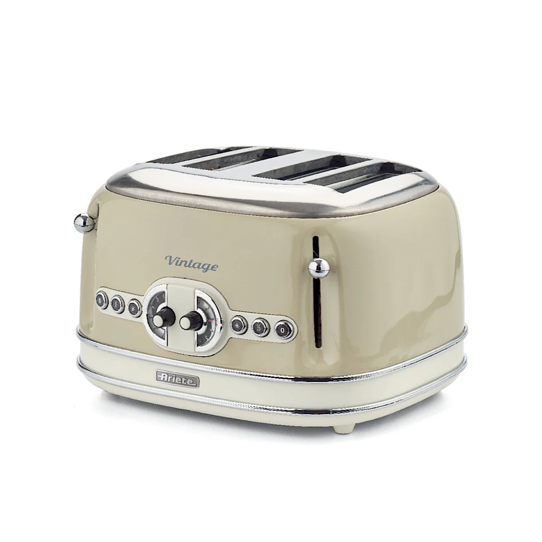 Vintage Toaster 4S 1600W Beige - Inhomebuy