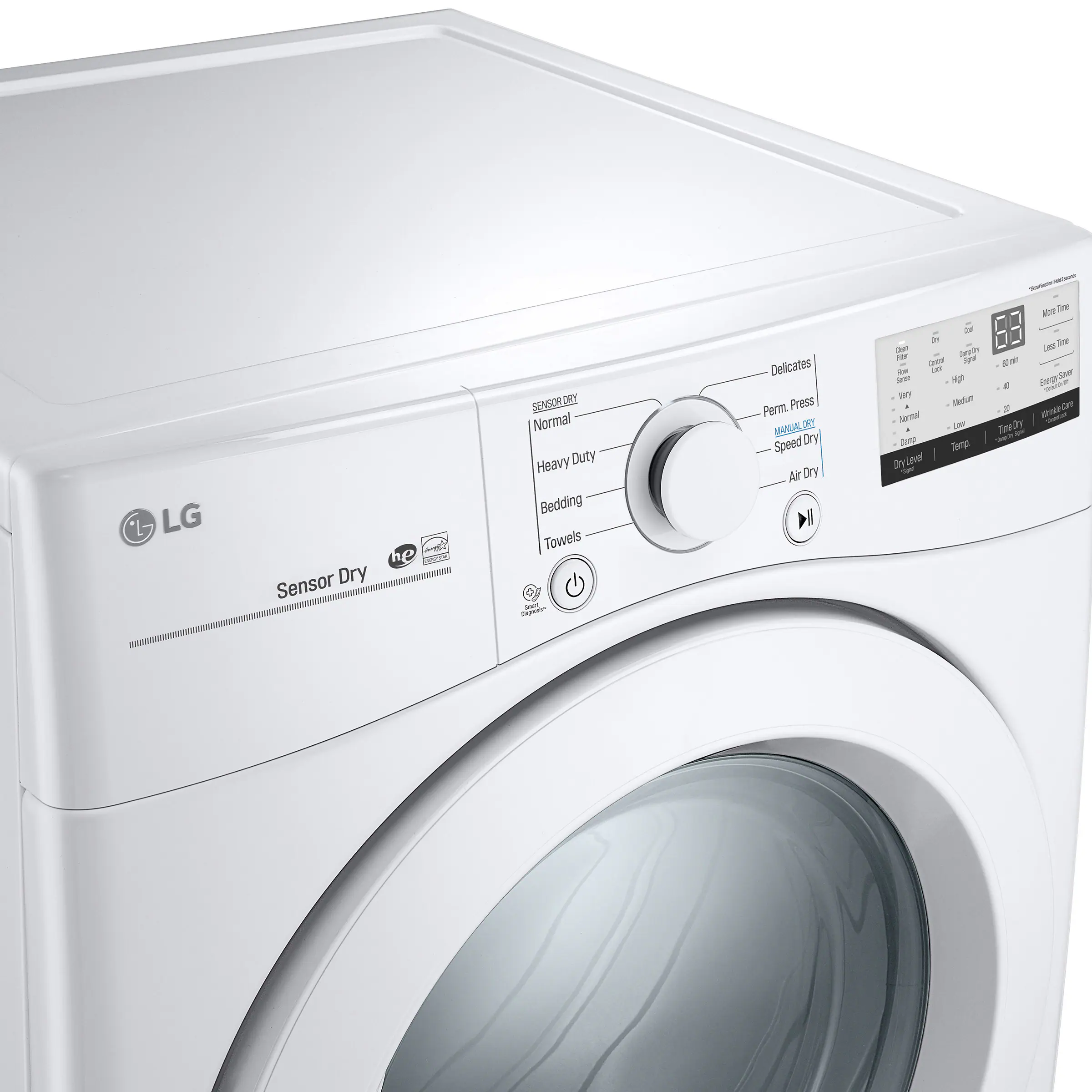 LG WHITE 7.4 CU. FT. ULTRA LARGE CAPACITY ELECTRIC DRYER - DLE3400W - Inhomebuy