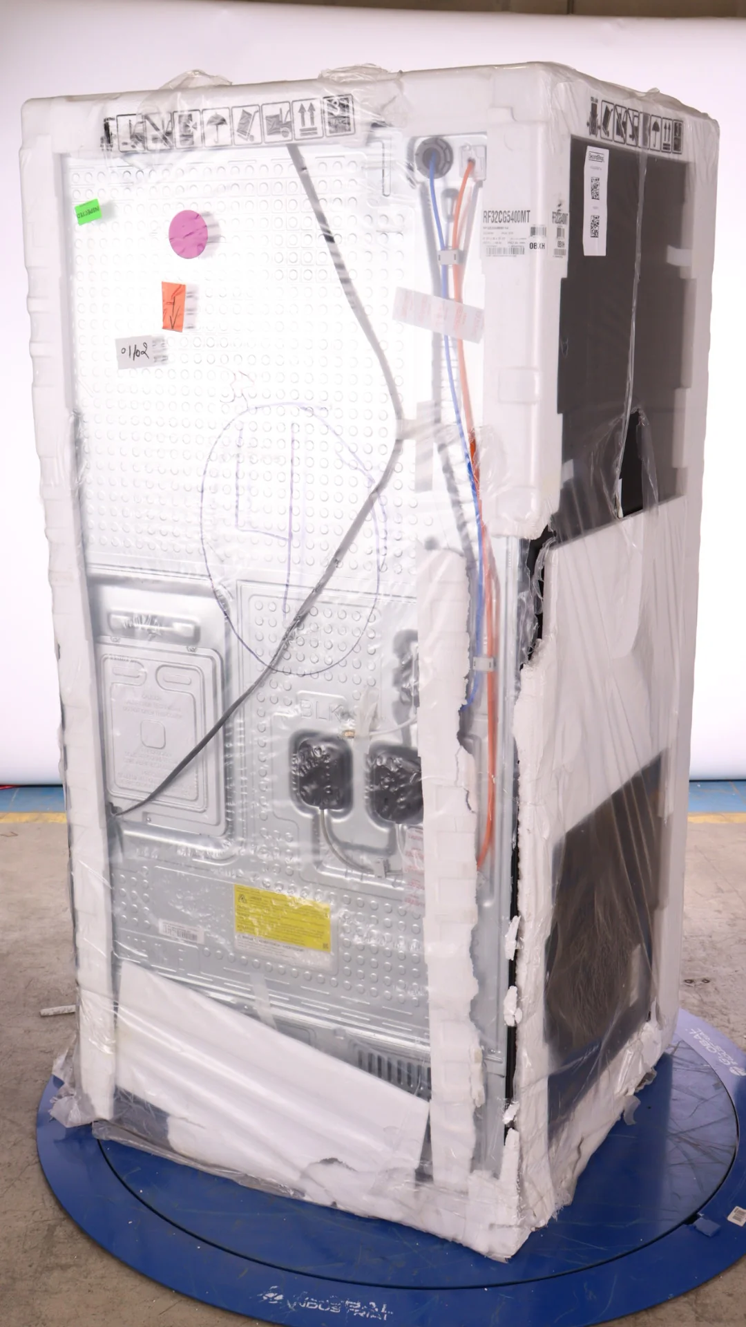 SAMSUNG 36 IN. 30.5 CU. FT. MATTE BLACK STEEL 3 DOOR FRENCH DOOR REFRIGERATOR WITH DUAL AUTO ICE MAK - Inhomebuy