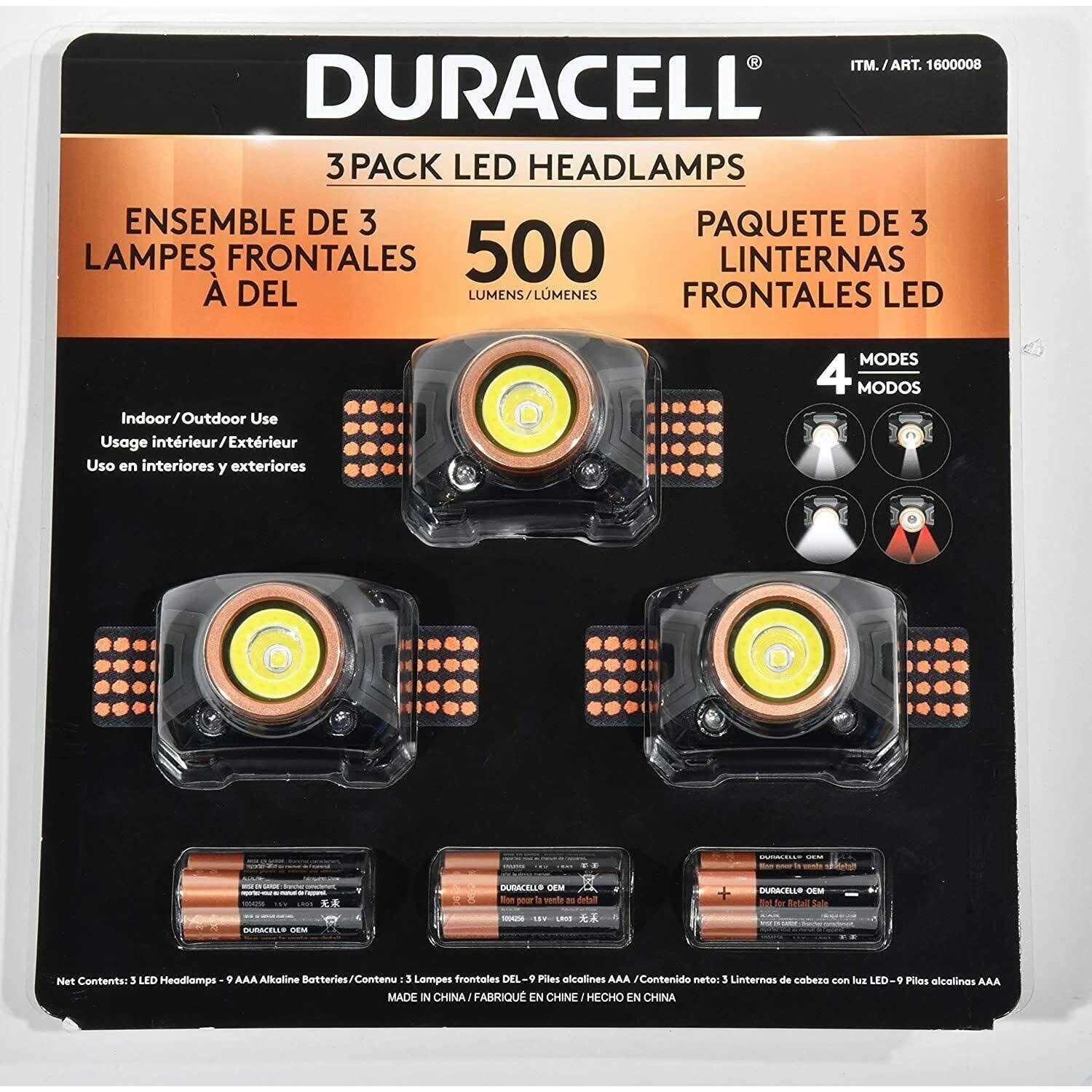 Duracell 2500 Lumens Flashlight Heavy Duty Compact LED Flashlight with AA Batteries - Inhomebuy
