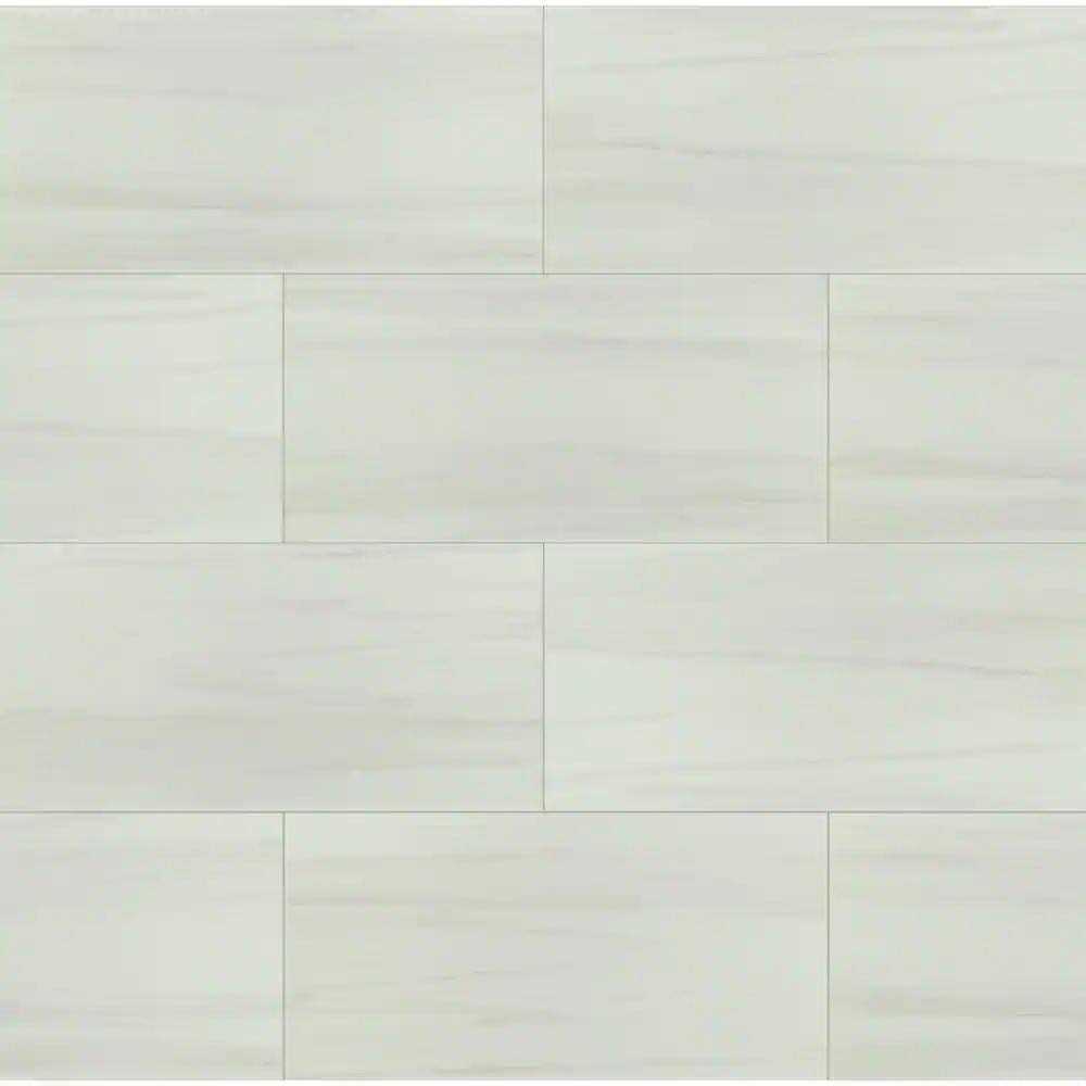MSI Bianco Dolomite 12 in. x 24 in. Polished Porcelain Floor and Wall Tile - Inhomebuy