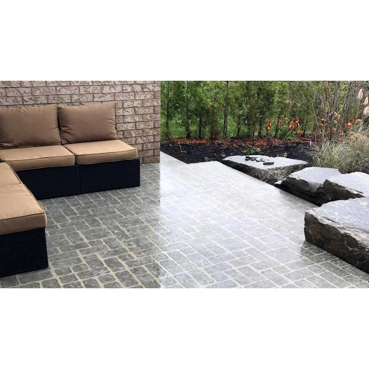 DAICH SpreadStone SpreadStone 2.5 Gal Satin Interior/Exterior Decorative Concrete Resurfacing Kit - Inhomebuy