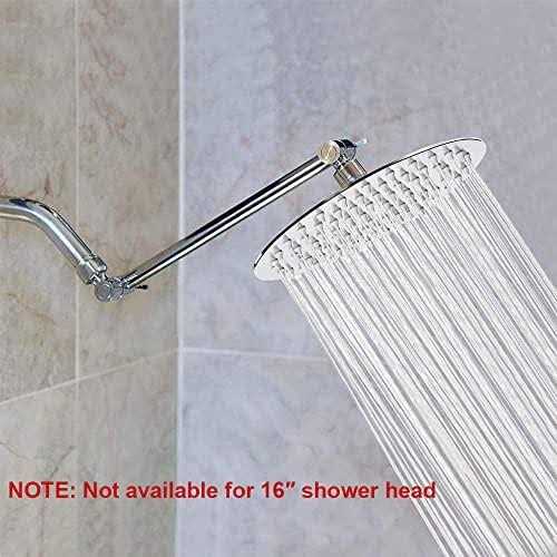 NearMoon 12 inch Shower head with 15 inch extension arm - Inhomebuy
