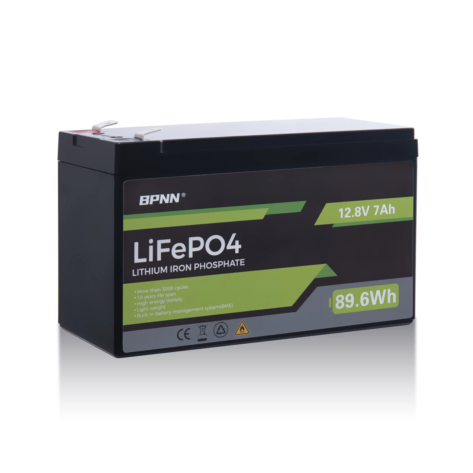 BPNN 12V 100Ah LiFePO4 Battery Long Cycles 12V Lithium Battery for RV Home Backup - Inhomebuy