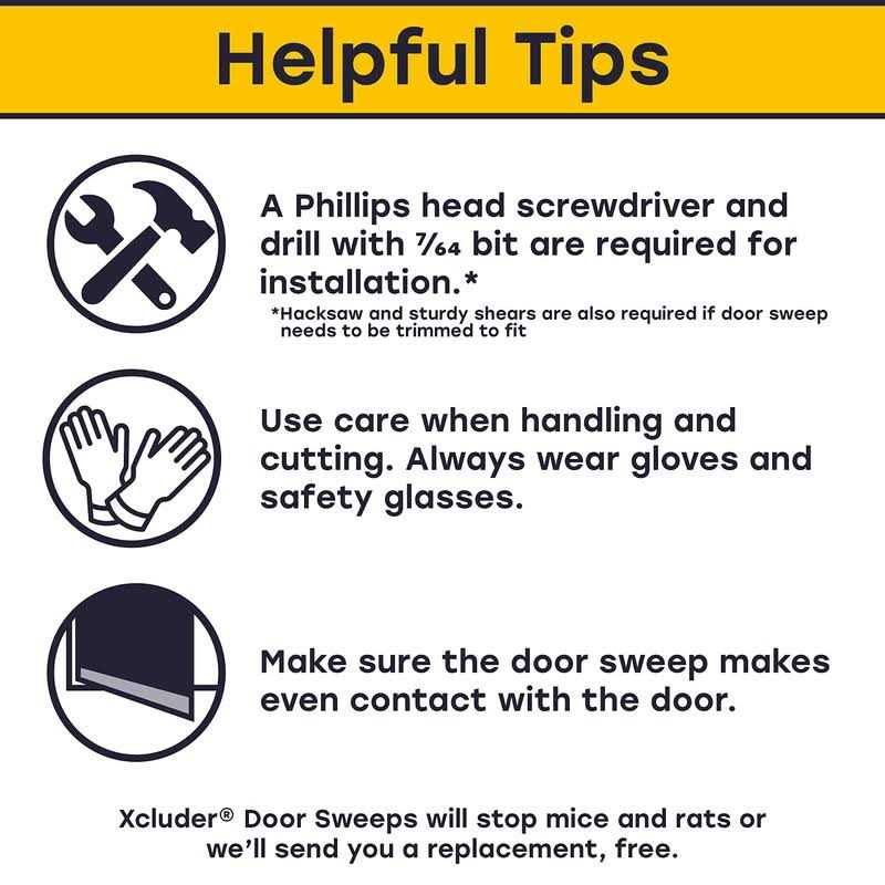 Xcluder Versa-Line Door Sweep Cover - Inhomebuy