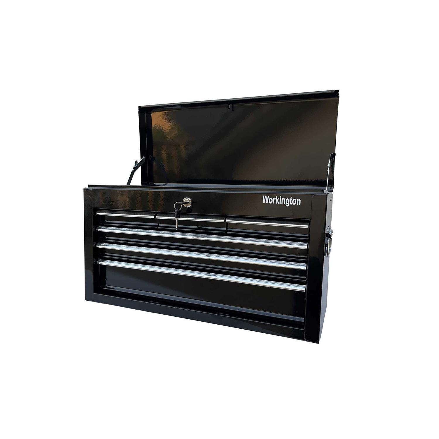 Workington Portable Metal Tool Chest with 4 Drawers 20 4-Drawer Tool Chest Cabinet with Ball Bearing Drawer Slides - Inhomebuy