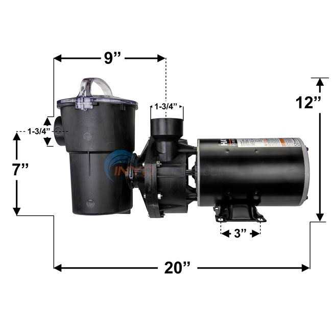 Hayward Power Flo Matrix 1.5 HP Pool Pump W3SP15932S - Inhomebuy