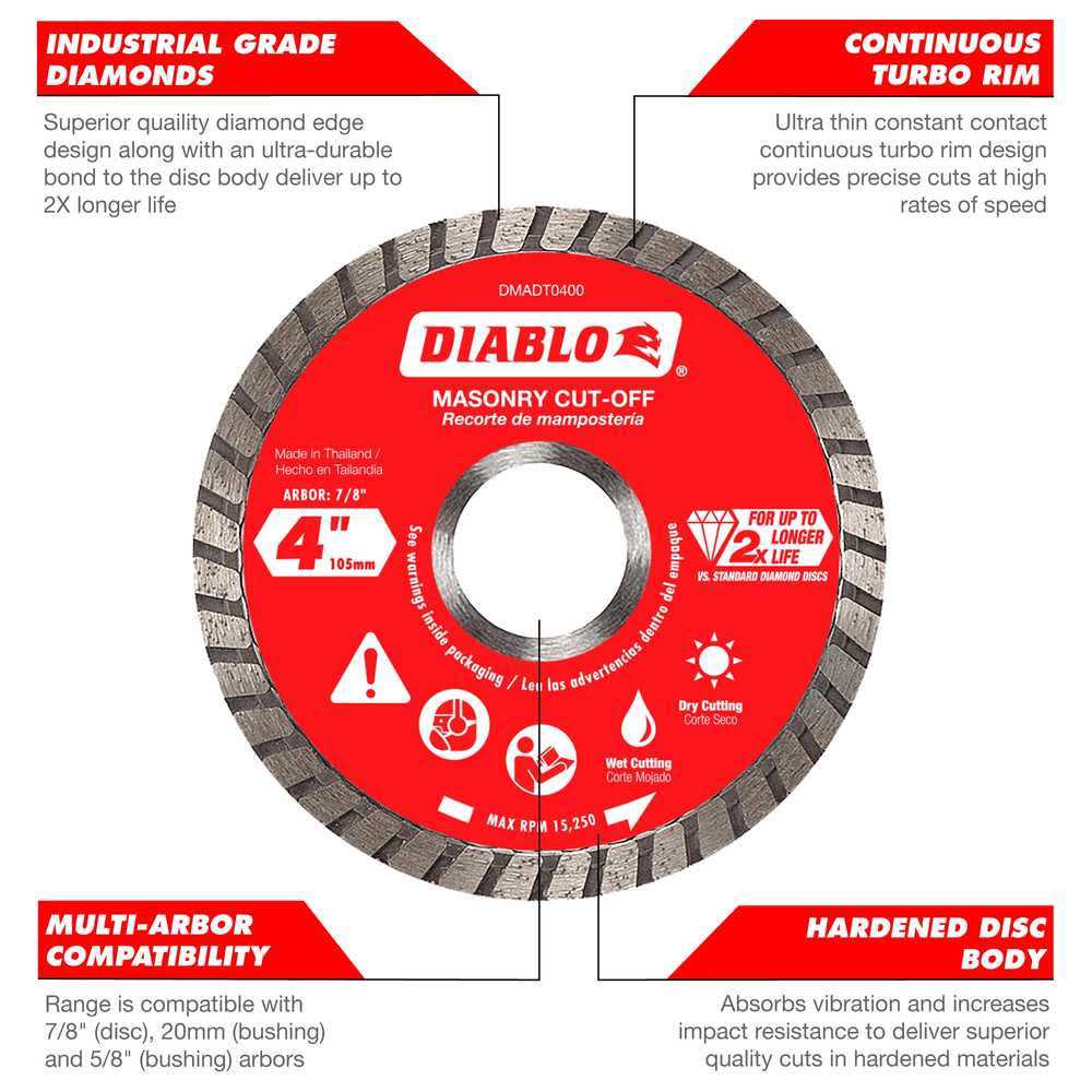 Diablo Diamond Metal Cut-Off Blade - Inhomebuy