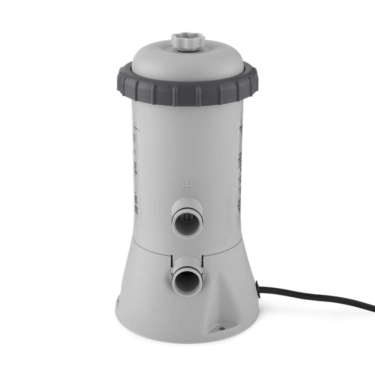 Intex 28601EG 330 GPH Easy Set Swimming Pool Cartridge Filter Pump with GFCI - Inhomebuy