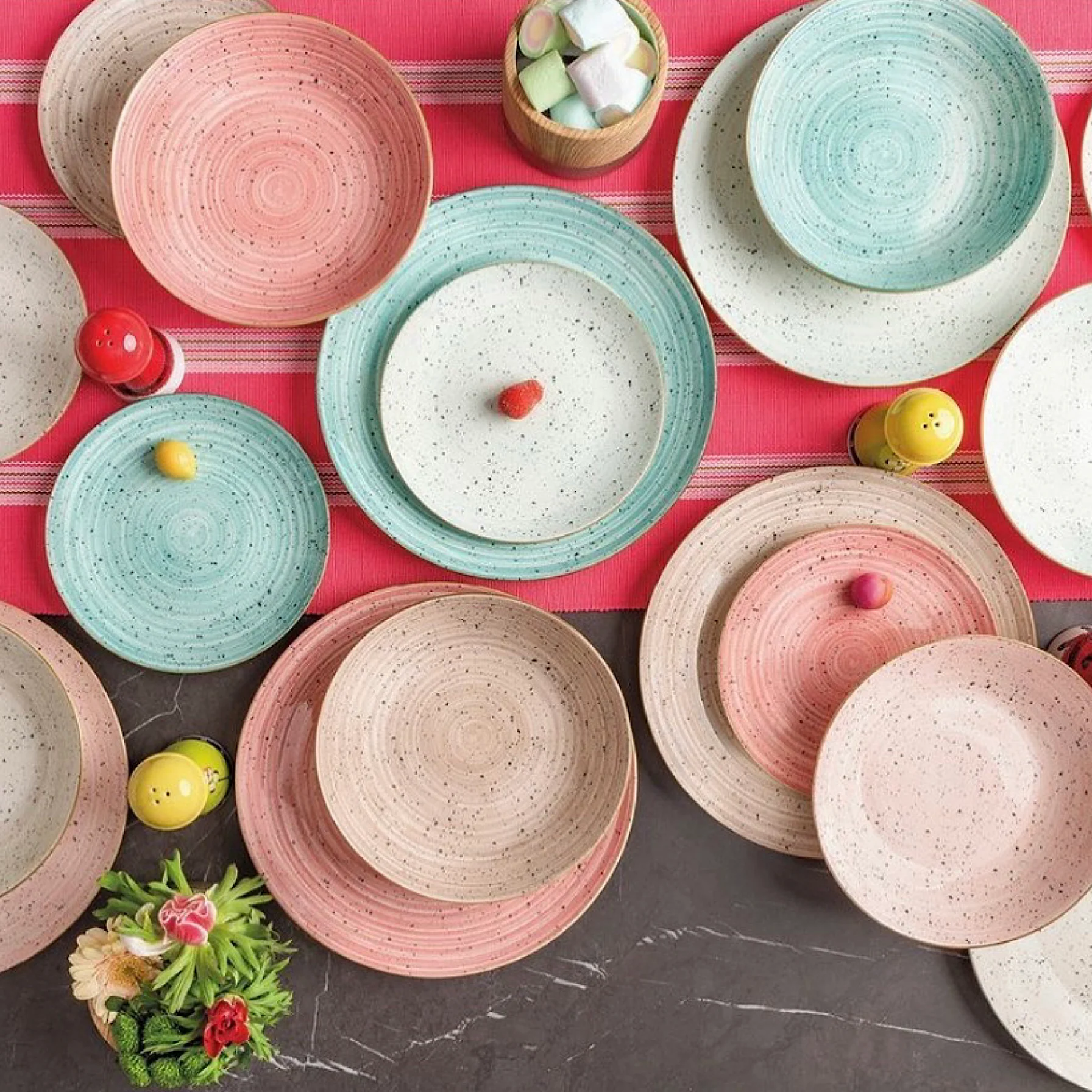 Pepper Bamboo Dinner Set 18 pcs - Inhomebuy