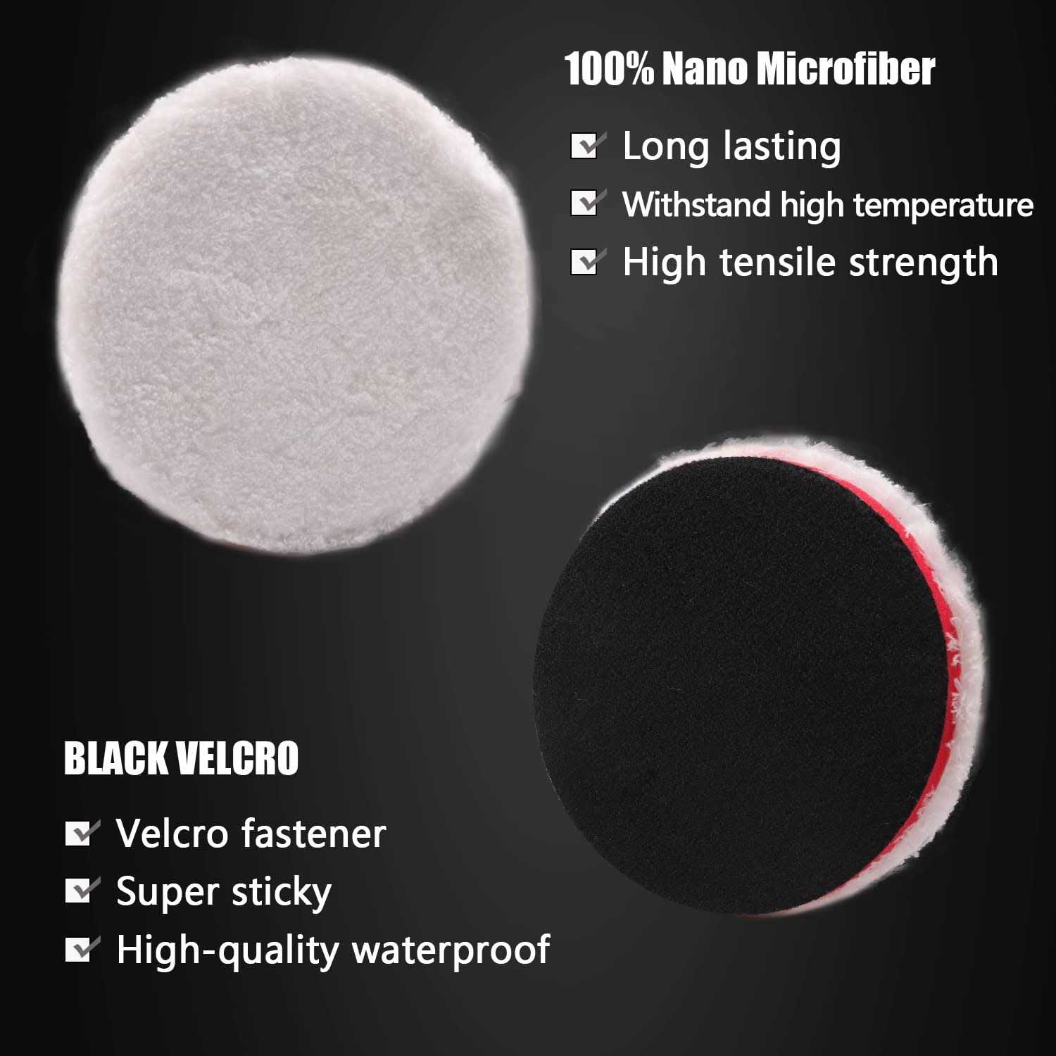 ZFE Buffing Polishing Pads Backing Plate Buffing Pads Polishing Pad Kit for Car - Inhomebuy