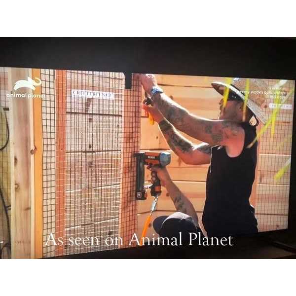 Critterfence 100 ft. Black Steel 1 x 1 Square Grid Fence - Inhomebuy