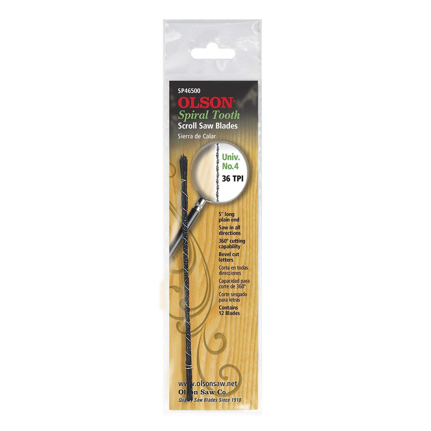 Olson Saw PG49802 PGT Assortment Scroll Saw Blade - Inhomebuy