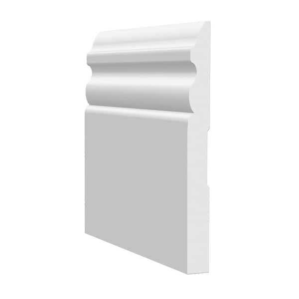 MTRIM Baseboard Prepainted 9/16 in. Height x 5.25 in. Width x Length - Inhomebuy