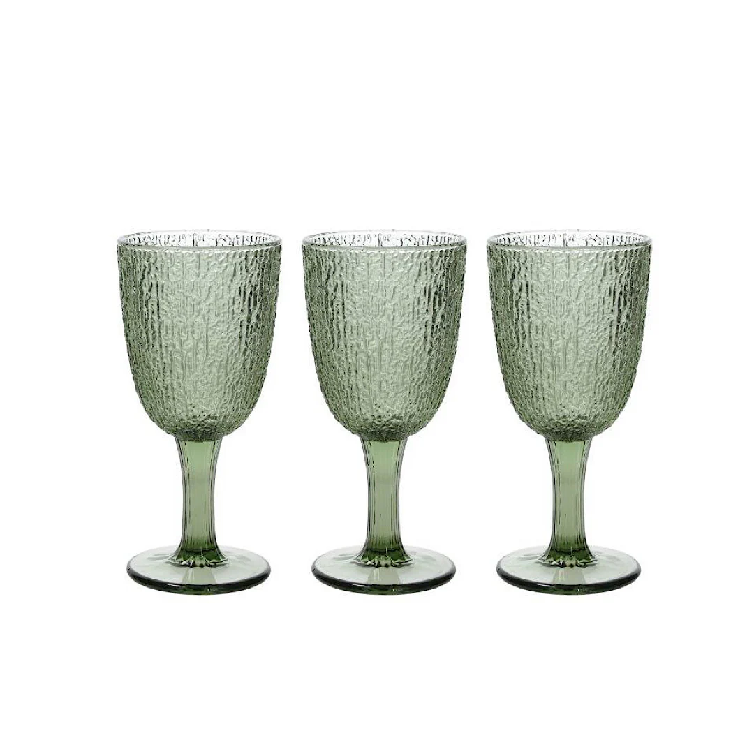 Davor Wine Glasses (VERDE) Set of 3 - Inhomebuy