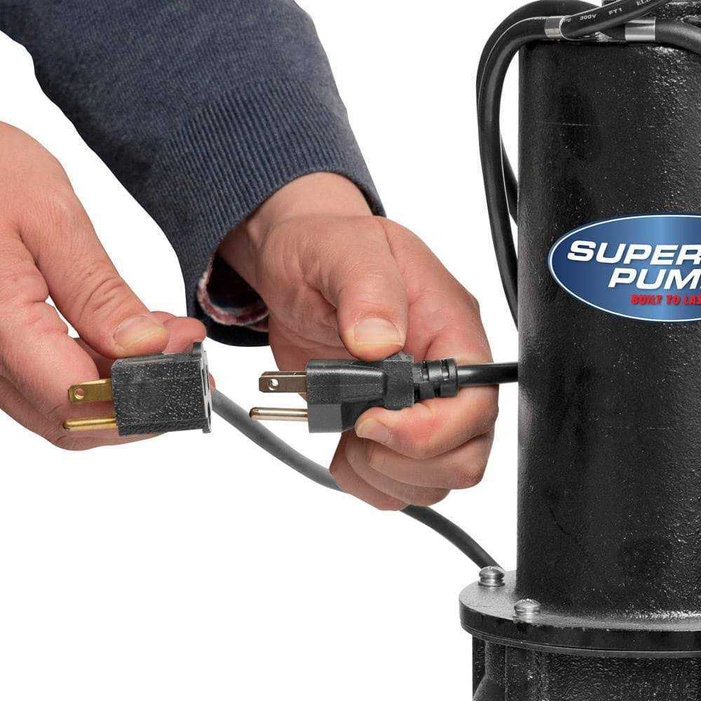 Superior Pump 1/2 HP Cast Iron Sewage Pump 93501 - Inhomebuy