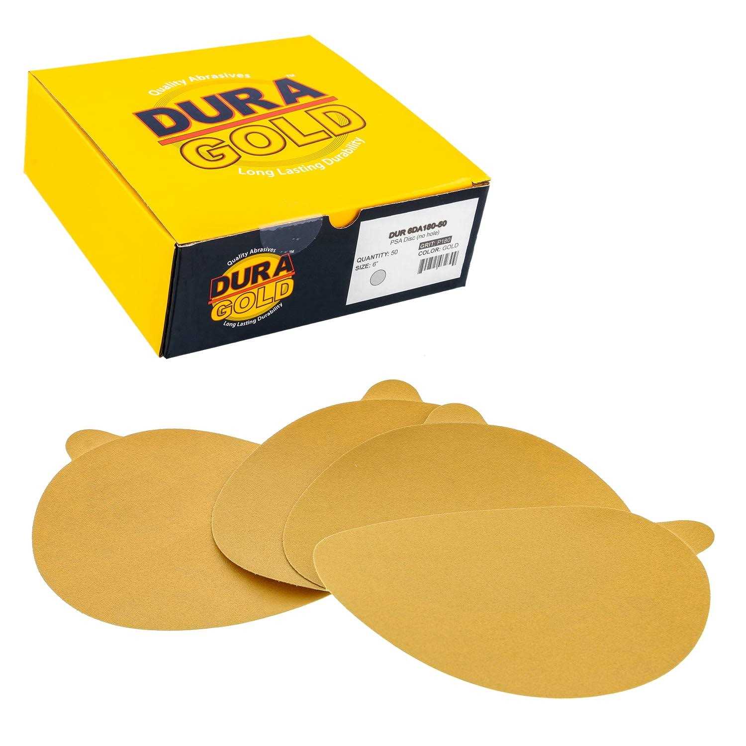 Dura-gold Grit 5 inch Green Film PSA Self Adhesive Stickyback Sanding Discs for DA Sanders - Inhomebuy