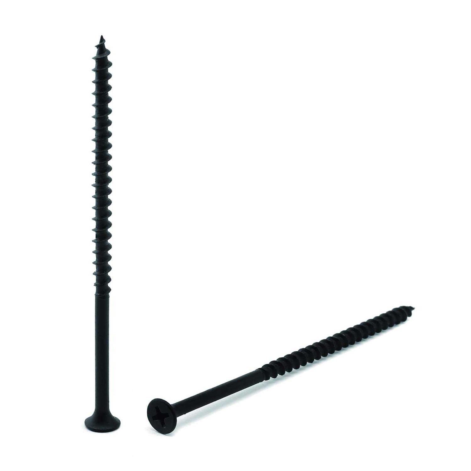 Wood Screw Black Phosphate Coated Stainless Flat Truss Head Fast Self Tapping Drywall Screws by SG TZH - Inhomebuy
