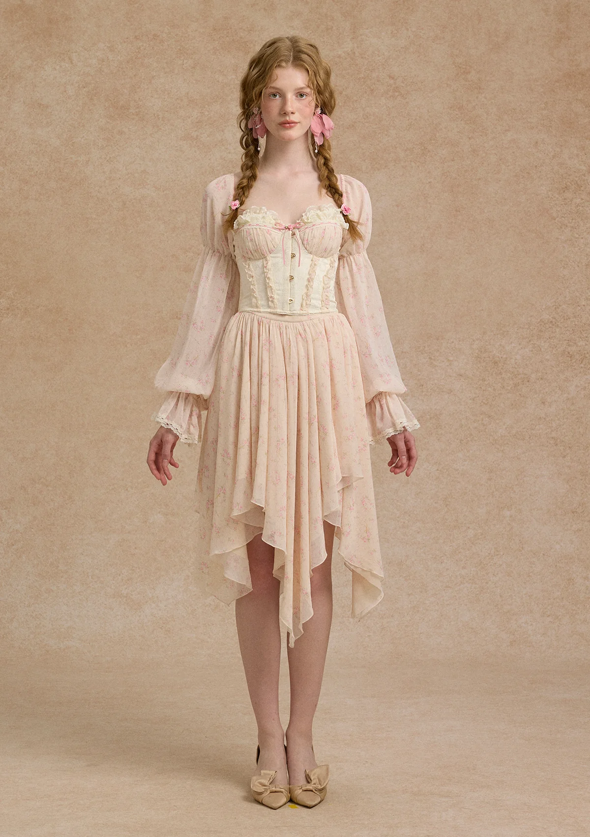 Girl Floral Notes Skirt - Inhomebuy