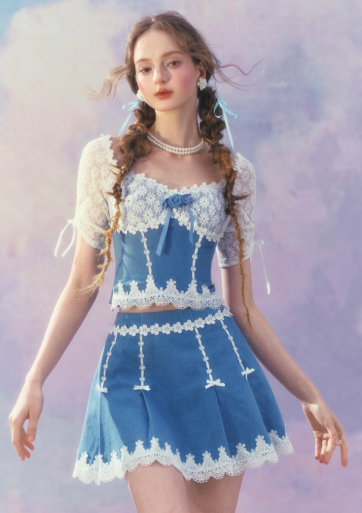 Dream Blue Coast Skirt - Inhomebuy