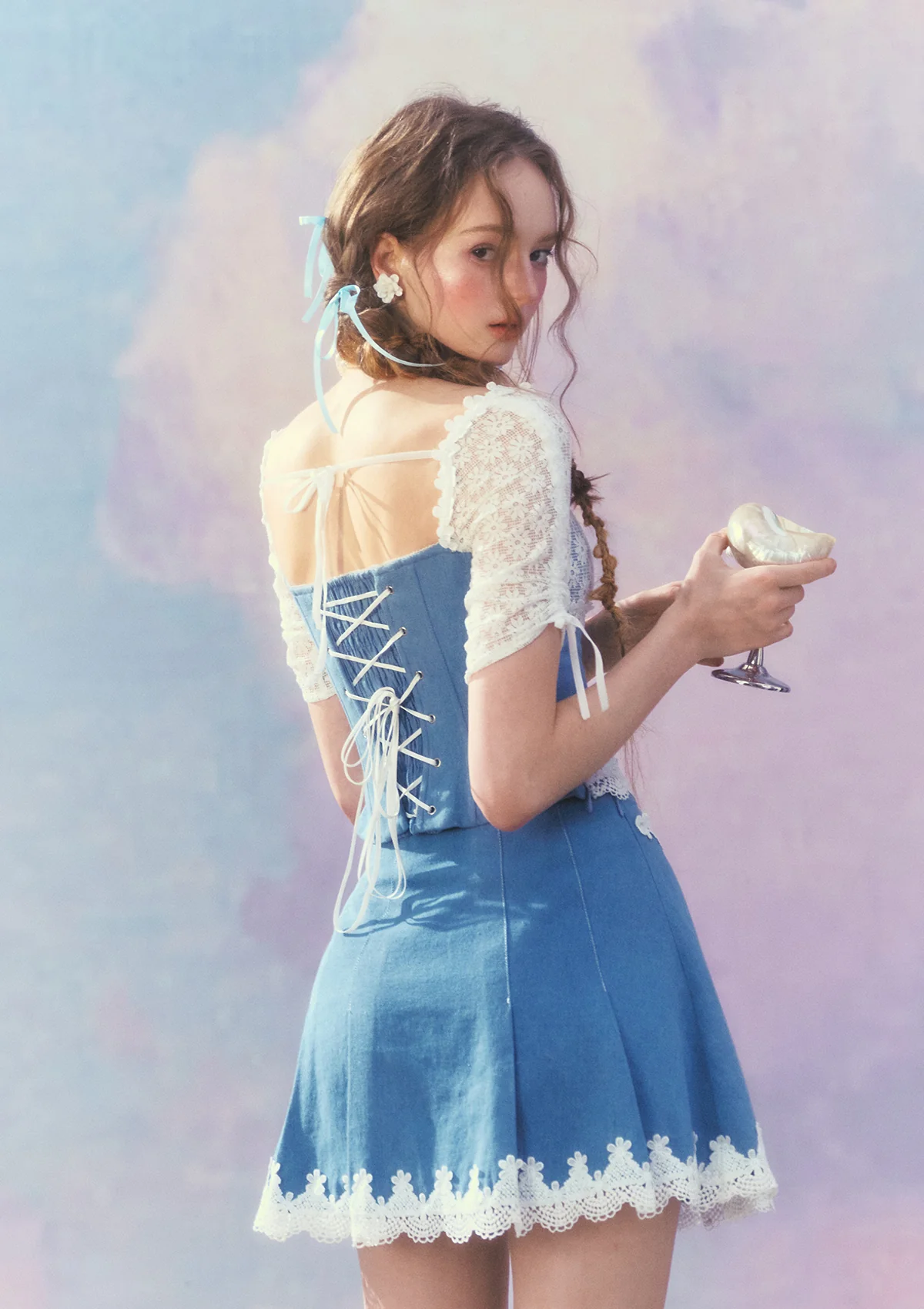 Dream Blue Coast Skirt - Inhomebuy