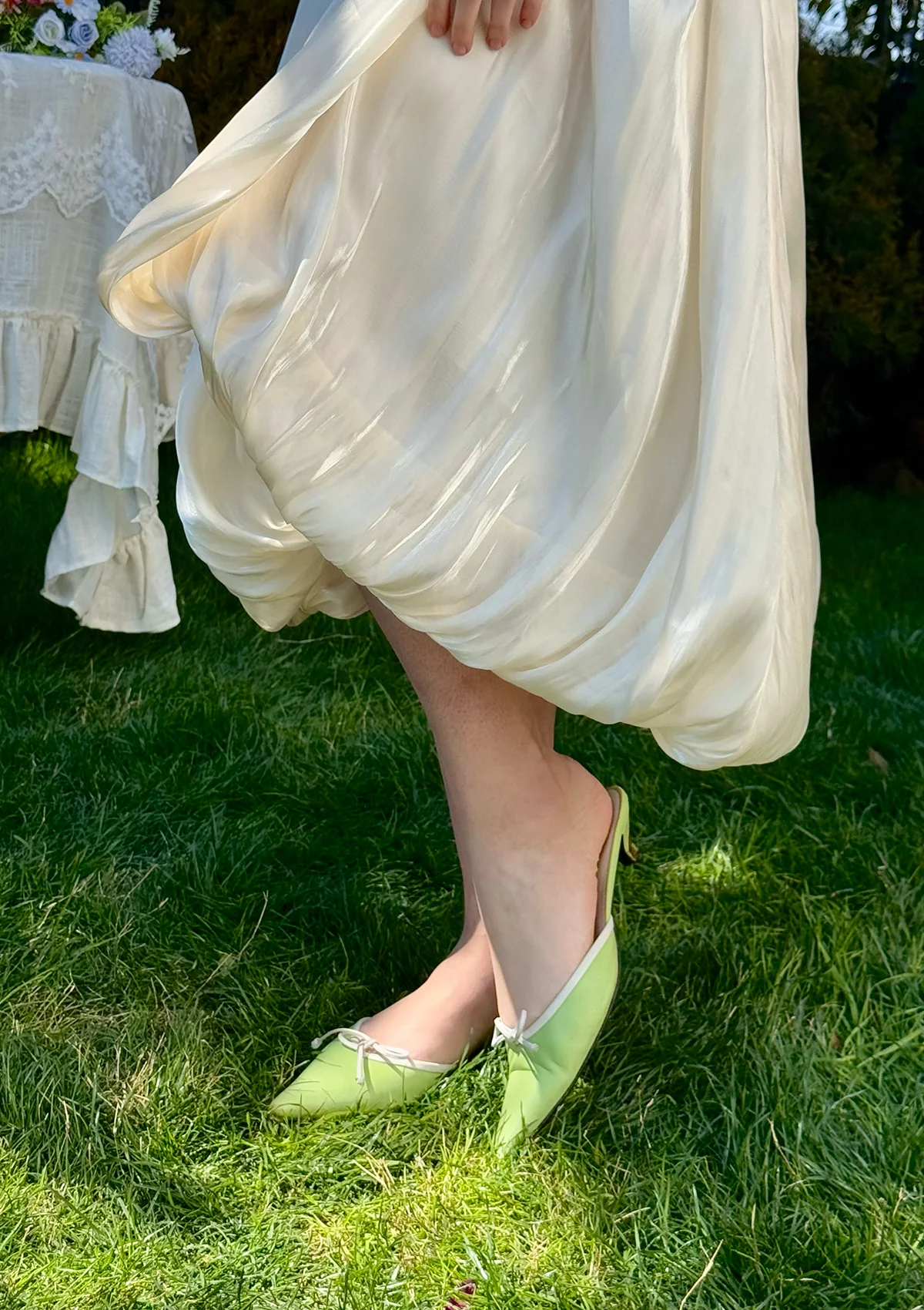 White Butterfly Flora Skirt - Inhomebuy