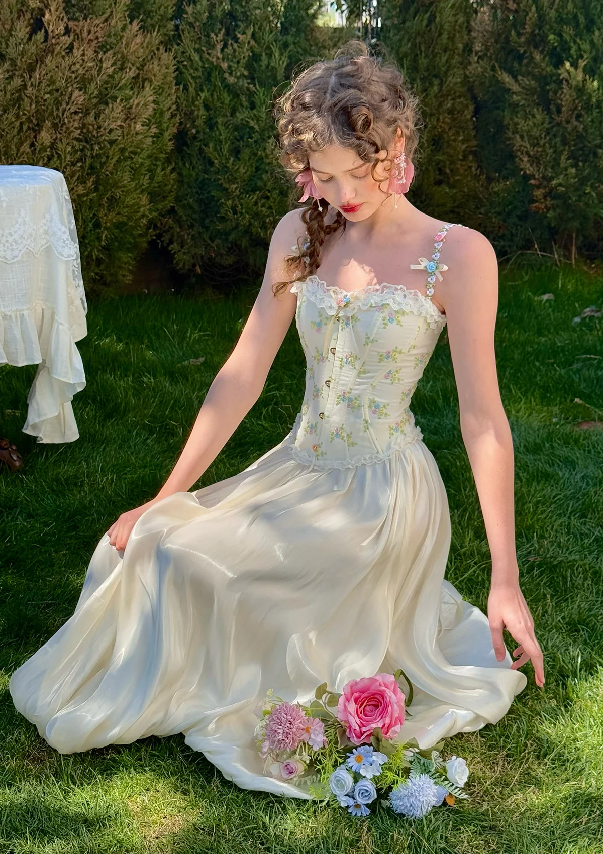 White Butterfly Flora Skirt - Inhomebuy