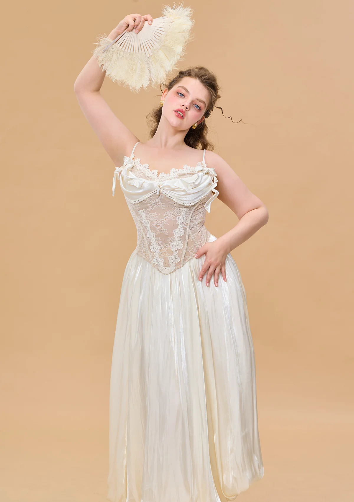 Curve & Plus White Butterfly Flora Skirt - Inhomebuy