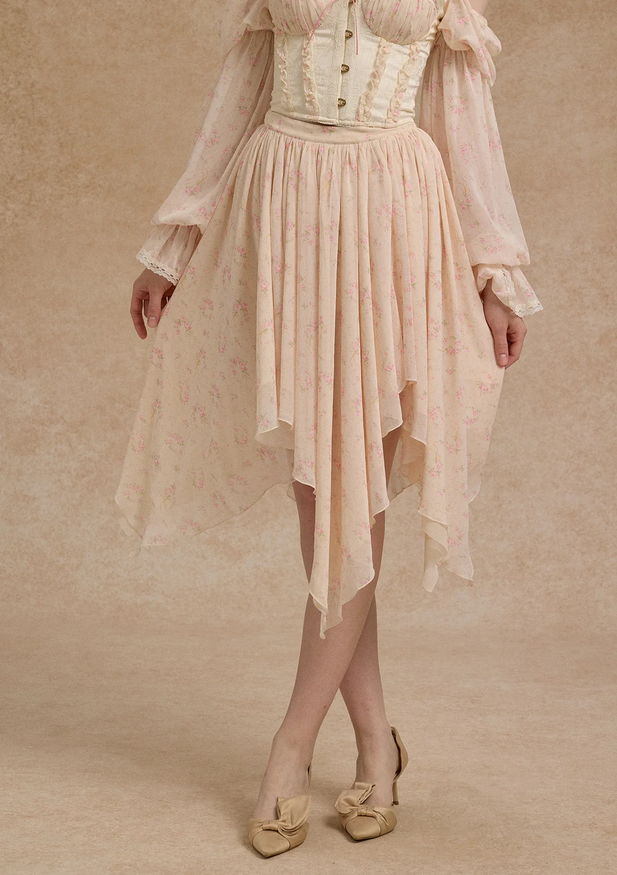 Girl Floral Notes Skirt - Inhomebuy