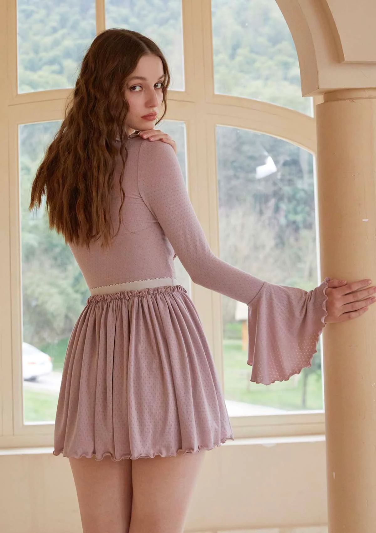 Miss Taro Knit Pantskirt - Inhomebuy