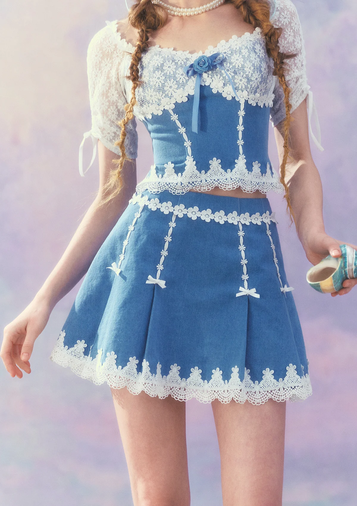 Dream Blue Coast Skirt - Inhomebuy