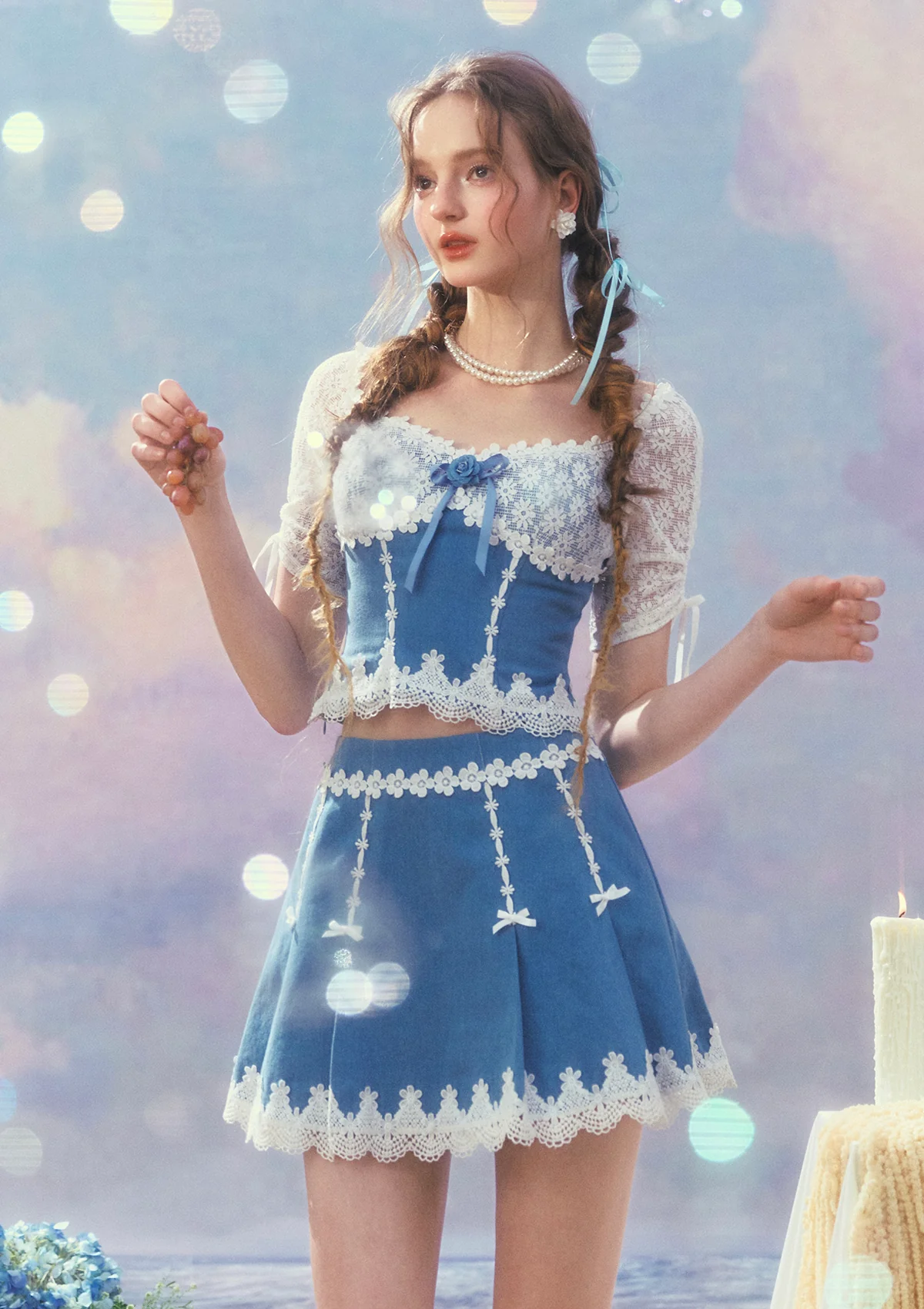 Dream Blue Coast Skirt - Inhomebuy