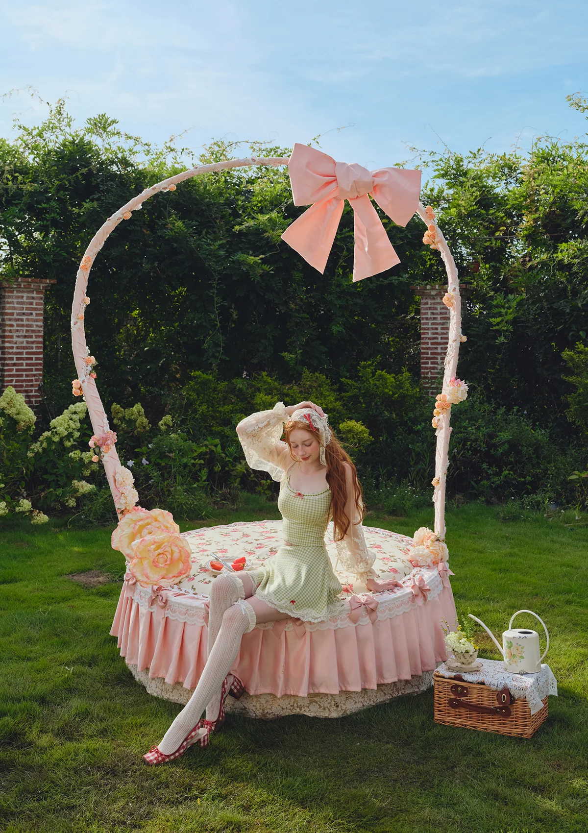 Matcha Cranberry Skirt - Inhomebuy