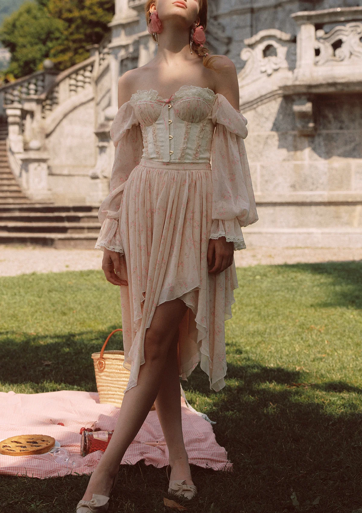 Girl Floral Notes Skirt - Inhomebuy