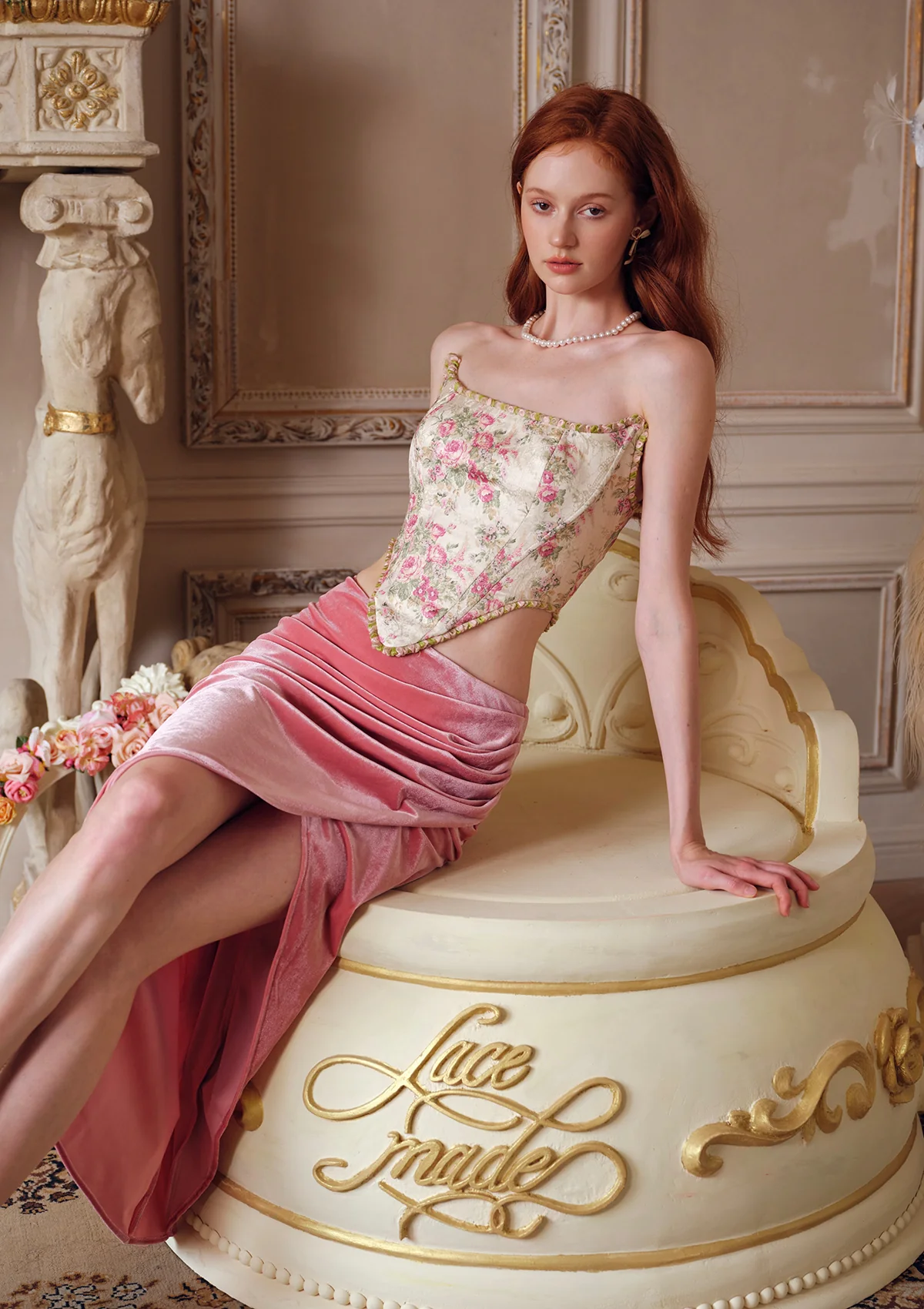 Spring Peach Skirt - Inhomebuy